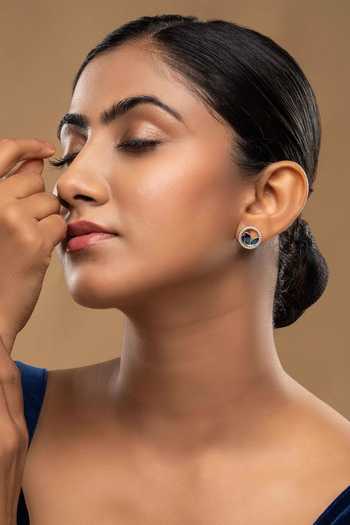 Sica Jewellery 925 Silver Queen Stud Earrings 