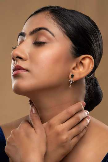 Sica Jewellery 925 Silver Treta Embellished Earrings 