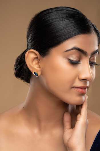 Sica Jewellery 925 Silver Half Butterfly Stud Earrings 