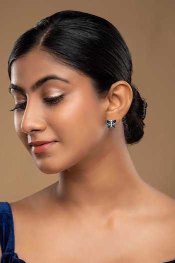 Sica Jewellery 925 Silver Veni Butterfly Stud Earrings 