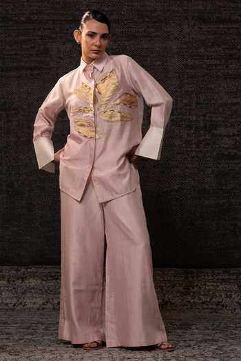 Eeda Floral Pattern Shirt With Pant 