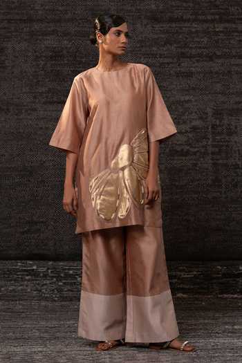Eeda Floral Pattern Tunic With Palazzo 