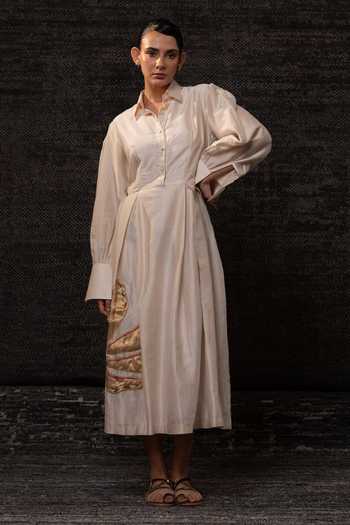 Eeda Floral Pattern Dress 