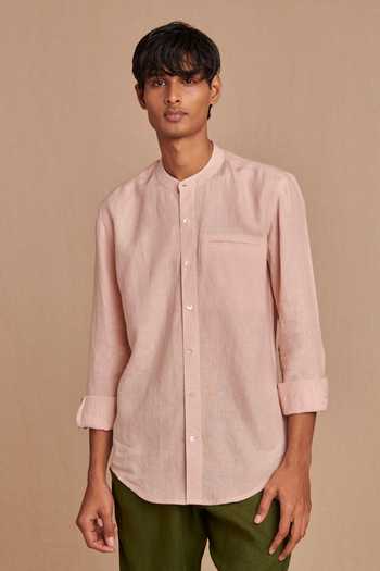 Saphed Band Collar Shirt 