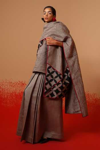 Stoique Mist Mysore Silk Skirt 