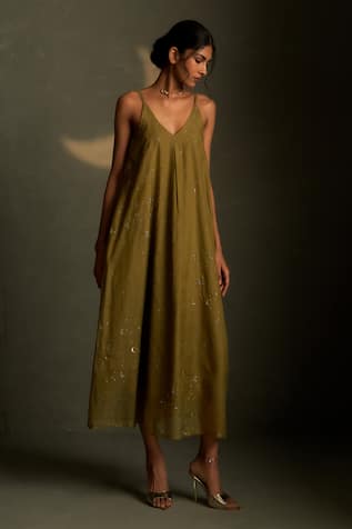 Charkhee Mul Chanderi Dress 