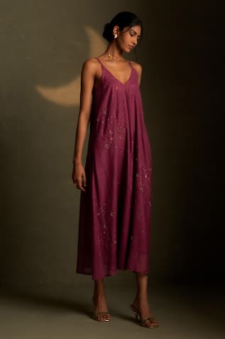 Charkhee Mul Chanderi Dress 