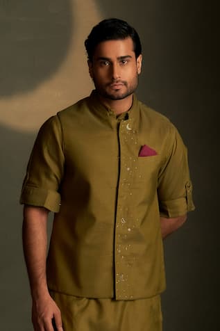 Charkhee Moon Pattern Bundi 