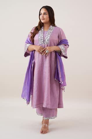 Vaaya Gota Patti Embroidered Kurta Set 