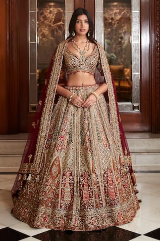 Roqa Nayyara Embroidered Bridal Lehenga Set 