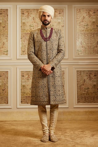 Roqa Nawaaz Zardozi Work Sherwani Set 