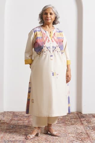 Vaaya Handwoven Cotton Ikat Kurta 