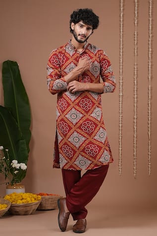Ahi Clothing X AZA Bandhani Kurta & Salwar Set 