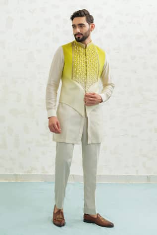 Runit Gupta Green Ombre Latkan Bundi Set 