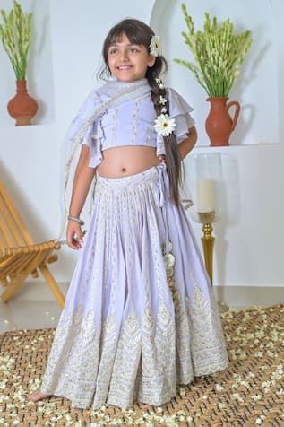 Gotta Patti Embroidered Lehenga Choli Set 