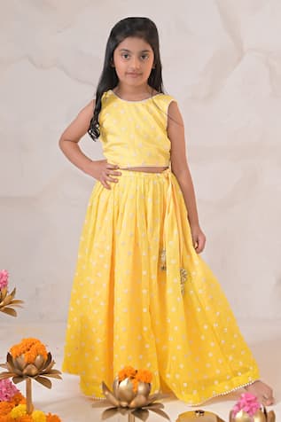 Ombre Shaded Pearl Detailed Lehenga & Blouse Set 