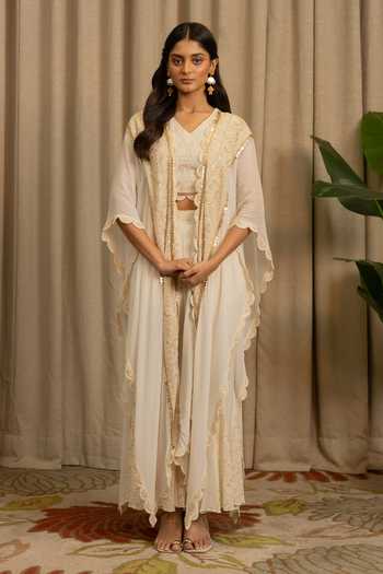 Vanshika Agarwal Label Reva Embroidered Jacket Pant Set 