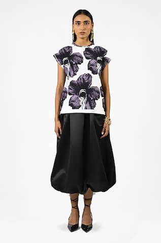 Huemn Printed Cotton Sleeveless Top 