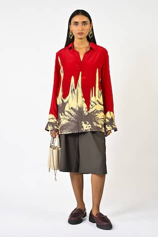 Huemn Grey Solid Jorts 