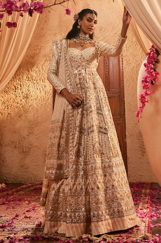 The Royaleum Mehzarin Embroidered Anarkali & Dupatta 