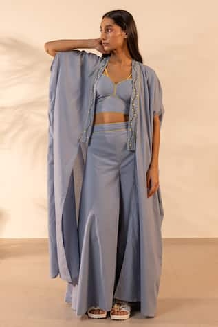 OurDve Zinnia Embroidered Shrug 