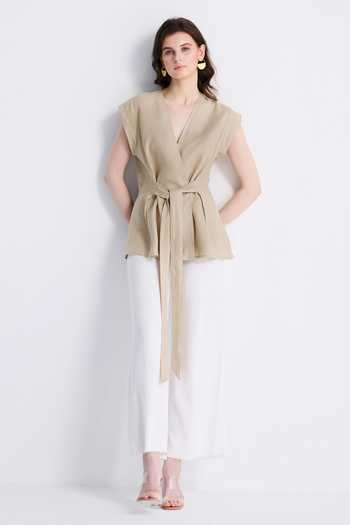 Reistor Cotton Wrap Top 