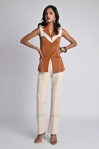 Veera Wear Desert Dusk Top With Pant 