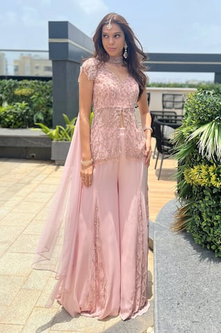 Rose Dusk Kurta Sharara Set 