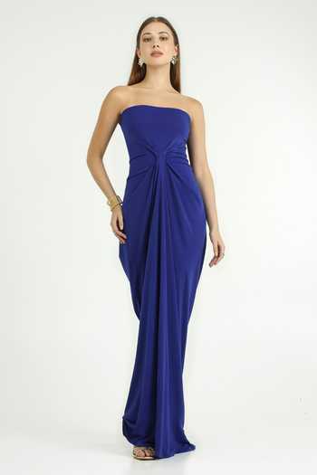 Cham Cham Draped Off-Shoulder Gown 