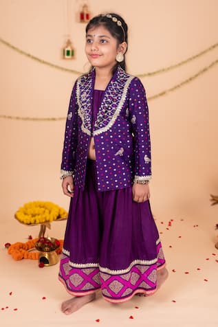Banarasi Woven Jacket & Sharara Set 