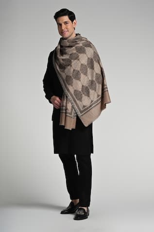 Taroob Taroob Fine Wool Kashmiri Jaal Kaani Stole 