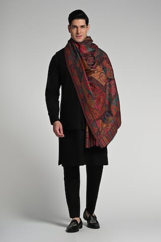 Taroob Taroob Kashmiri Fine Wool Multicolor Kaani Shawl 
