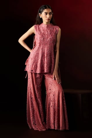 Aanchal Vijaywargi Embroidered Jacket Pant Set 