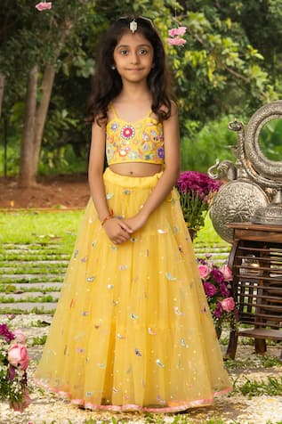 Panchhi By Kanupriya Tibrewala Panchhi Bagh Lehenga Set