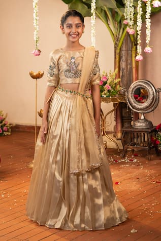 Panchhi By Kanupriya Tibrewala Gaja Lakshmi Lehenga Set