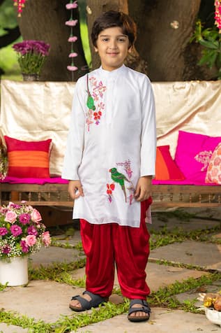 Panchhi By Kanupriya Tibrewala Main Tota Kurta & Dhoti Pant Set