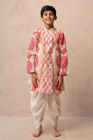 Plumcheeks Jharokha Angrakha Kurta Set 