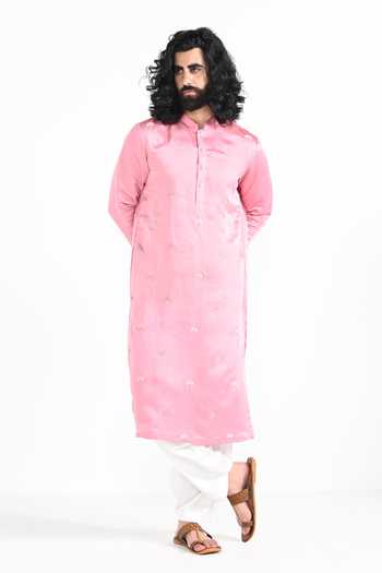 Kalpana Naik Marvelous Pink Hand Embroidered Kurta Set 