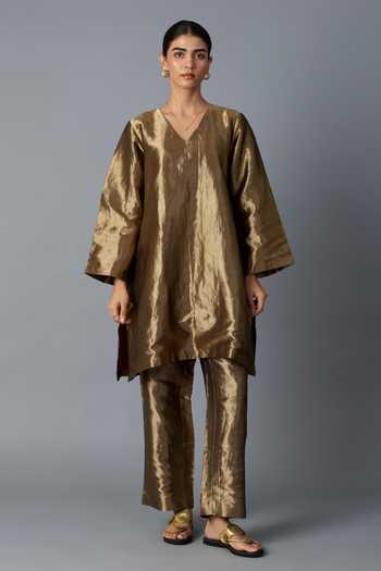 Vasstram Chamkila Metallic Kurta & Pant Set 
