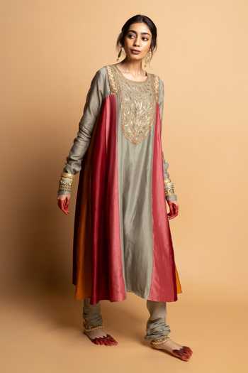 Pants And Pajamas Kanaklata Embroidered Kurta 