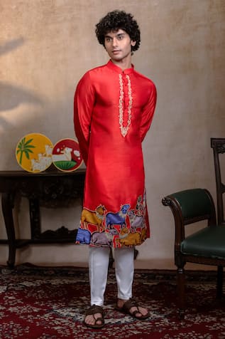 Hilo Design Padma Gopala Embroidered Kurta 