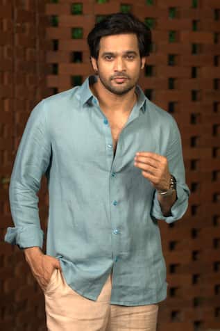 Hilo Design Azure Breeze Linen Shirt 