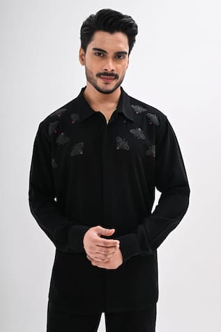 Kalpana Naik Nectaring Threads Hand Embroidered Shirt 