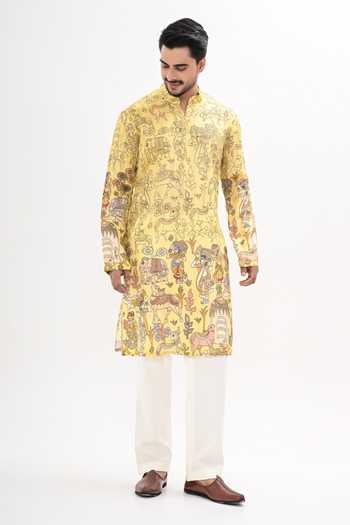 Kalpana Naik Madhubani Pattern Kurta & Pant Set 