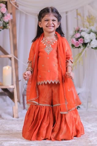 Lil Angels Embroidered Kurta Set 