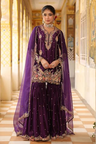 Label Niti Bothra Embroidered Sharara Set 