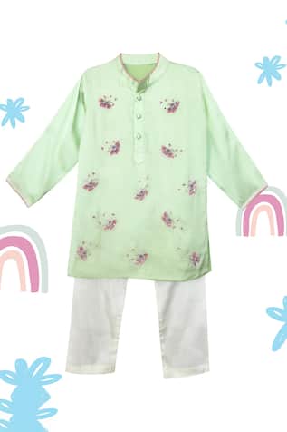 Toddle Kidswear Winged Wonders Embroidered Kurta Set 