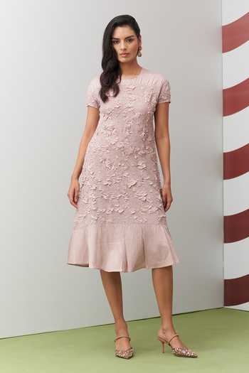 Pleats By Aruni Pink Napori Dress 