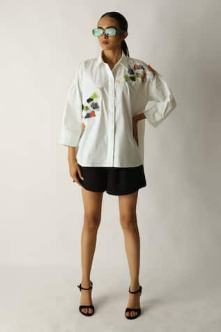 Studio Moda India The Patch Verse Embroidered Shirt 