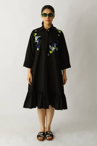 Studio Moda India The Patch Verse Embroidered Dress 